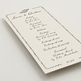 "Puglia" - Wedding Programs in Rock by Pati Cascino - Detail