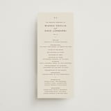 "Campania" - Wedding Programs in Limone by Megan Davis - Front