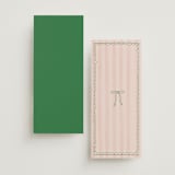 "Crazy Little Thing Called Love" - Wedding Programs in Avocado by Helena Vitto - Back of Card Options