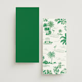 "Tropical Toile" - Wedding Programs in Jade by Jenna Holcomb - Back of Card Options