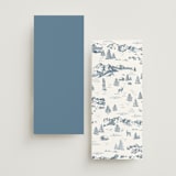 "Mountain Toile" - Wedding Programs in Denim by Jenna Holcomb - Back of Card Options