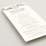 "Mountain Ranch Toile" - Wedding Programs in Leather by Jenna Holcomb - Detail
