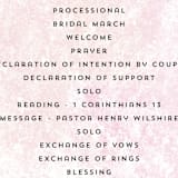 "Cacti" - Wedding Programs in Rose Crystal by Cass Loh - Detail
