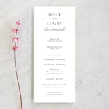 "Classical" - Wedding Programs in Taupe by Jessica Williams - Front