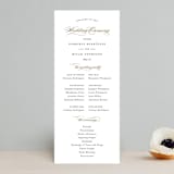 "Flourish" - Wedding Programs in Antique by Jennifer Postorino - Front