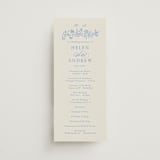 "Florals" - Wedding Programs in Sky by Dana Duricekova - Front