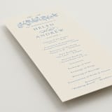 "Florals" - Wedding Programs in Sky by Dana Duricekova - Detail