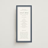 "Ariah" - Wedding Programs in French Blue by Jennifer Postorino - Front