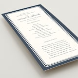 "Ariah" - Wedding Programs in French Blue by Jennifer Postorino - Detail