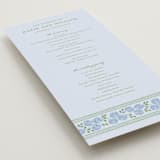 "Hydrangea Vines" - Wedding Programs in Coastal by Madhvi Samimi - Detail
