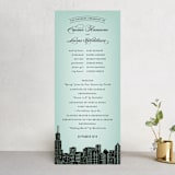 "Big City - Chicago" - Wedding Programs in Pale Blue by Hooray Creative - Front