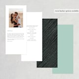 "Big City - Chicago" - Wedding Programs in Pale Blue by Hooray Creative - Back of Card Options