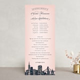 "Big City - San Francisco" - Wedding Programs in Blush by Hooray Creative - Front