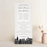 "Big City - New York City" - Wedding Programs in Light Taupe by Hooray Creative - Front