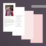"Always" - Wedding Programs in Blush by Susan Brown - Back of Card Options