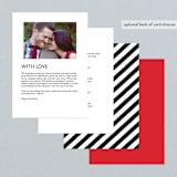 "Desenfadado" - Wedding Programs in Black Ink by Aspacia Kusulas - Back of Card Options