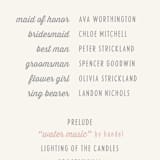 "Rustic Charm" - Wedding Programs in Petal by Hooray Creative - Detail