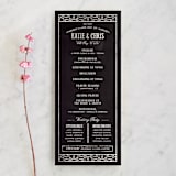 "Slated Forever" - Wedding Programs in Chalkboard by GeekInk Design - Front