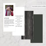 "Slated Forever" - Wedding Programs in Chalkboard by GeekInk Design - Back of Card Options