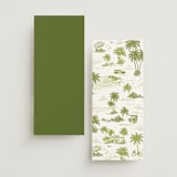 "West Coast Toile" - Wedding Programs in Palm by Jenna Holcomb - Back of Card Options