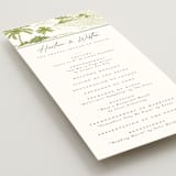 "West Coast Toile" - Wedding Programs in Palm by Jenna Holcomb - Detail
