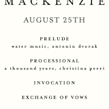 "Orange Blossoms" - Wedding Programs in Pearl by Susan Moyal - Detail