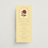 "Enchanted Rose from Disney's Beauty & The Beast" - Wedding Programs in Mimosa by Leah Bisch - Front