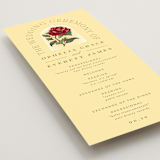 "Enchanted Rose from Disney's Beauty & The Beast" - Wedding Programs in Mimosa by Leah Bisch - Detail