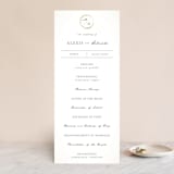 "Monogram Circle Stamp" - Wedding Programs in Antique White by fatfatin - Front