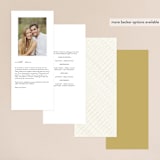 "Monogram Circle Stamp" - Wedding Programs in Antique White by fatfatin - Back of Card Options
