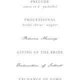 "Monogram Circle Stamp" - Wedding Programs in Antique White by fatfatin - Detail