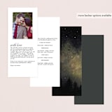 "Starry, Starry Night" - Wedding Programs in Shadow by Elly - Back of Card Options