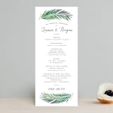 "Tropical Foliage" - Wedding Programs in Fern by Hooray Creative - Front