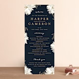 "Peonies & Berries" - Wedding Programs in Winter White by Susan Moyal - Front