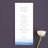 "Watercolour Stripe" - Wedding Programs in Azure by Bethan - Front