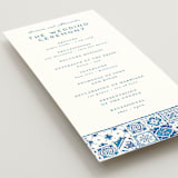 "watercolor tile" - Wedding Programs in Navy by Anastasia Makarova - Detail