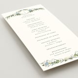"Hydrangea Vine" - Wedding Programs in Coastal by Susan Moyal - Detail