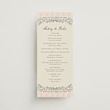 "Hand Illustrated Crest" - Wedding Programs in Peony by Jackie Crawford - Front