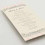 "Hand Illustrated Crest" - Wedding Programs in Peony by Jackie Crawford - Detail