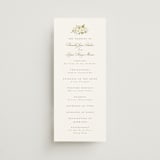 "Avalon" - Wedding Programs in Chiffon by Everett Paper Goods - Front
