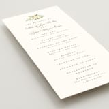 "Avalon" - Wedding Programs in Chiffon by Everett Paper Goods - Detail