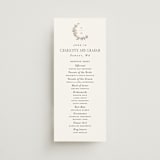 "Daphne" - Wedding Programs in Sephia by Itsy Belle Studio - Front