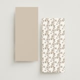 "Daphne" - Wedding Programs in Sephia by Itsy Belle Studio - Back of Card Options