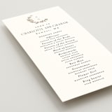 "Daphne" - Wedding Programs in Sephia by Itsy Belle Studio - Detail