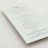 "Merryvale" - Wedding Programs in Sky by Kelly Schmidt - Detail