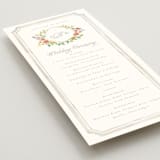 "Chelsea" - Wedding Programs in Hibiscus by Everett Paper Goods - Detail