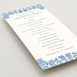 "Porcelain Floral" - Wedding Programs in Porcelain by Elly - Detail