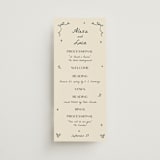 "Roses" - Wedding Programs in Vanilla by Ani Somi - Front