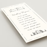 "Southern Soul" - Wedding Programs in Cloudy by Sherley Ferreira - Detail