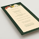 "all the flowers of the world" - Wedding Programs in Garden by Sumak Studio - Detail